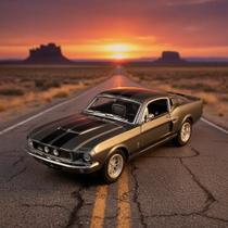 Miniatura Shelby Gt-500 1967 Eleonor 1:38 Kinsmart 11 Cm Cinza-escuro