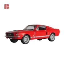Miniatura Shelby Gt-500 1967 Kinsmart 1:38 Vermelho