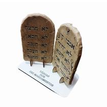 Miniatura Tábua dos Dez Mandamentos 18x20cm - Boa Qualidade