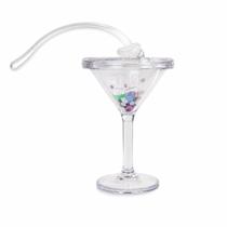 Miniatura Taça Melissa Drink Charm II Vidro Glitter