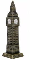 Miniatura Torre Big Ben Londres Metal 18cm London Relógio - Coisaria