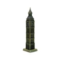 Miniatura Torre Big Ben Londres Metal 18cm London Relógio Decoração - COISARIA