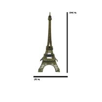 Miniatura Torre Eiffel Paris 18Cm em Metal para Decoração