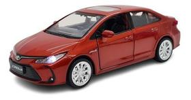Miniatura Toyota Corolla Acende Faróis C/ Som Metal 1:33