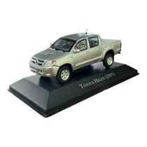 Miniatura Toyota Hilux Prata Metal 1:43