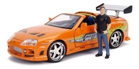 Miniatura Toyota Supra Com Boneco Brian Velozes E Furiosos