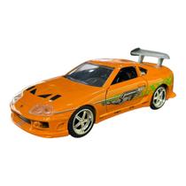 Miniatura Toyota Supra Laranja Velozes e Furiosos Jada 1:32 Miniatura Toyota Supra Laranja Velozes e Furiosos Jada 1:32