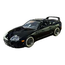 Miniatura Toyota Supra Preto Velozes e Furiosos Jada 1:32 Miniatura Toyota Supra Preto Velozes e Furiosos Jada 1:32