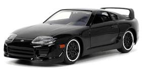 Miniatura Toyota Supra preto Velozes Furiosos Jada 1/32 Miniatura Toyota Supra preto Velozes Furiosos Jada 1/32