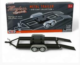 Miniatura trailer de metal motormax escala 1/18