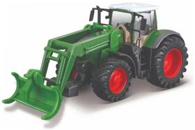 Miniatura Trator Agrícola Fendt 1050 Vario c/ Carregadeira - Farm - 10 cm - Burago Miniatura Trator Agrícola Fendt 1050 Vario c/ Carregadeira - Farm - 10 cm - Burago