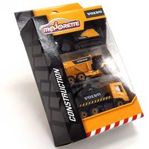 Miniatura Trator Conjunto Construction HaulerSkipEC950F 1:64