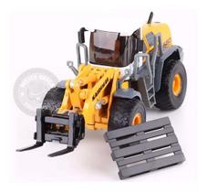 Miniatura Trator Empilhadeira Articulado Metal Kdw 1/50 Miniatura Trator Empilhadeira Articulado Metal Kdw 1/50