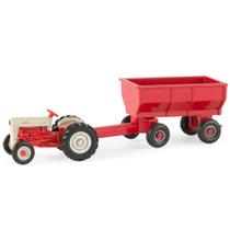 Miniatura Trator Ertl Ford Naa Com Vagão Escala 1/64 Miniatura Trator Ertl Ford Naa Com Vagão Escala 1/64
