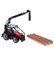 Miniatura Trator Florestal Massey Ferguson 8740S Bburago