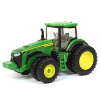 Miniatura Trator John Deere 8R 410 com Rodado Duplo 1:64