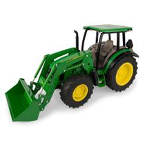 Miniatura Trator John Deere Com Pá Carregadeira 5125R 1/16