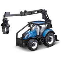 Miniatura Trator Nh T7.315 Com Carregadeira Bburago 31669 Miniatura Trator Nh T7.315 Com Carregadeira Bburago 31669