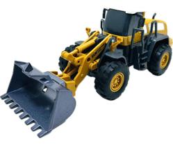 Miniatura Trator Pá Carregadeira - Construção 1/55 Glw Miniatura Trator Pá Carregadeira - Construção 1/55 Glw