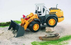 Miniatura Trator pá carregadeira Liebherr L574 Bruder 1/16