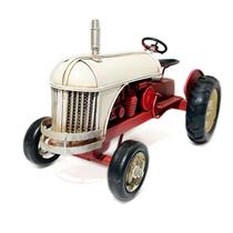 Miniatura Trator Rural Enfeite Metal Vintage Retrô 28cm