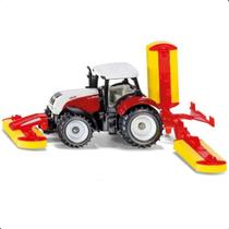 Miniatura Trator Steyr 6240 CVT com Conjunto de Cortadores de Grama Pöttinger Siku 132 3934 Miniatura Trator Steyr 6240 CVT com Conjunto de Cortadores de Grama Pöttinger Siku 132 3934