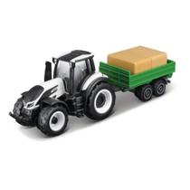Miniatura Trator Valtra Q305 C/ Reboque Feno - Maisto