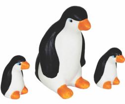Miniatura Trio Familia Pinguim Enfeite Decoracao Ceramica - Hp Decor