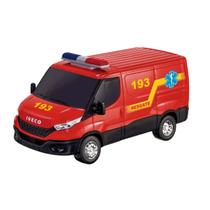 Miniatura Van Carrinho Iveco Daily Design Versátil Ambulância Resgate Polícia Coleção