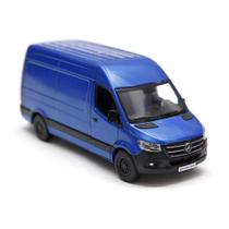 Miniatura Van Mercedes-Bens Sprinter Kinsmart 1/48 Metal e Fricção Azul