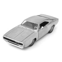 Miniatura Velozes e Furiosos Dom's Dodge Charger R/T Cinza Escovado 1/24 Jada Toys JAD97336