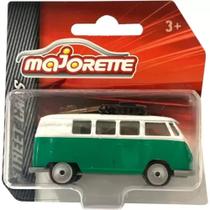 Miniatura Vokswagen T1 Verde com Prancha Kombi 1/64 Majorette