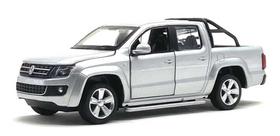 Miniatura Volkswagen Amarok Com Luz E Som Prata 1/32 - California Toys Miniatura Volkswagen Amarok Com Luz E Som Prata 1/32 - California Toys