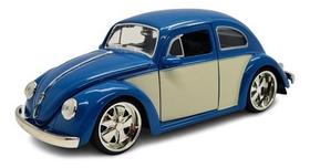 Miniatura Volkswagen Fusca 1959 Rebaixado Azul Jada 1:24