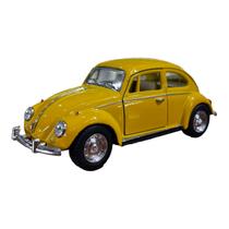 Miniatura Volkswagen Fusca 1967 Amarelo 1:32