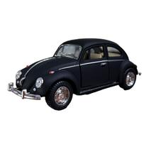 Miniatura Volkswagen Fusca 1967 Preto Fosco 1:32