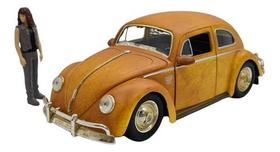 Miniatura Volkswagen Fusca Bumblebee Transfor C/ Boneco 1:24 Miniatura Volkswagen Fusca Bumblebee Transfor C/ Boneco 1:24