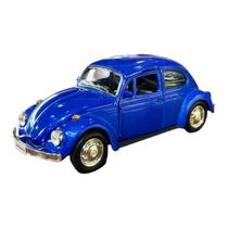 Miniatura Volkswagen Fusca Classic Azul Brilho RMZ 1:32