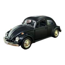 Miniatura Volkswagen Fusca Classic Preto Fosco RMZ 1:32