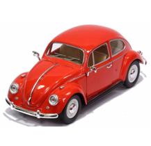 Miniatura Volkswagen Fusca Clássico 1967 Vermelha 1:24