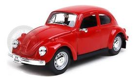 Miniatura Volkswagen Fusca Clássico Vermelho Maisto 1/24