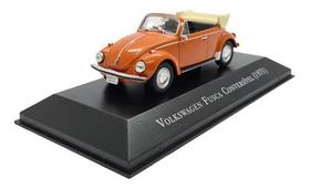 Miniatura Volkswagen Fusca Conversível 1973 Laranja 1:43 Miniatura Volkswagen Fusca Conversível 1973 Laranja 1:43