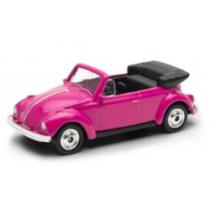 Miniatura Volkswagen Fusca Conversível Rosa 1/64 Miniatura Volkswagen Fusca Conversível Rosa 1/64