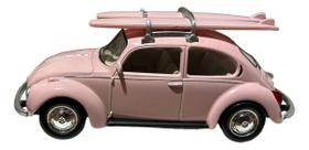 Miniatura Volkswagen Fusca Rosa Com Prancha 1:43 Norev Miniatura Volkswagen Fusca Rosa Com Prancha 1:43 Norev