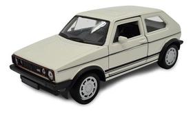 Miniatura Volkswagen Golf Gti Mk1 Metal Branco 1:36