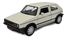 Miniatura Volkswagen Golf Gti Mk1 Metal Branco 1:36 Miniatura Volkswagen Golf Gti Mk1 Metal Branco 1:36