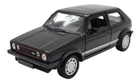 Miniatura Volkswagen Golf Gti Mk1 Metal Preto 1:36 Miniatura Volkswagen Golf Gti Mk1 Metal Preto 1:36