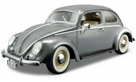 Miniatura Volkswagen Kafer Beetle Fusca 1/18 Cinza Bburago 12029 Miniatura Volkswagen Kafer Beetle Fusca 1/18 Cinza Bburago 12029