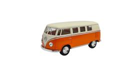 Miniatura Volkswagen Kombi 1962 Classic Laranja e Bege 1:32 Miniatura Volkswagen Kombi 1962 Classic Laranja e Bege 1:32