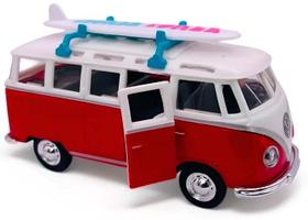Miniatura Volkswagen kombi c/ prancha surf Weekenders Maisto Miniatura Volkswagen kombi c/ prancha surf Weekenders Maisto